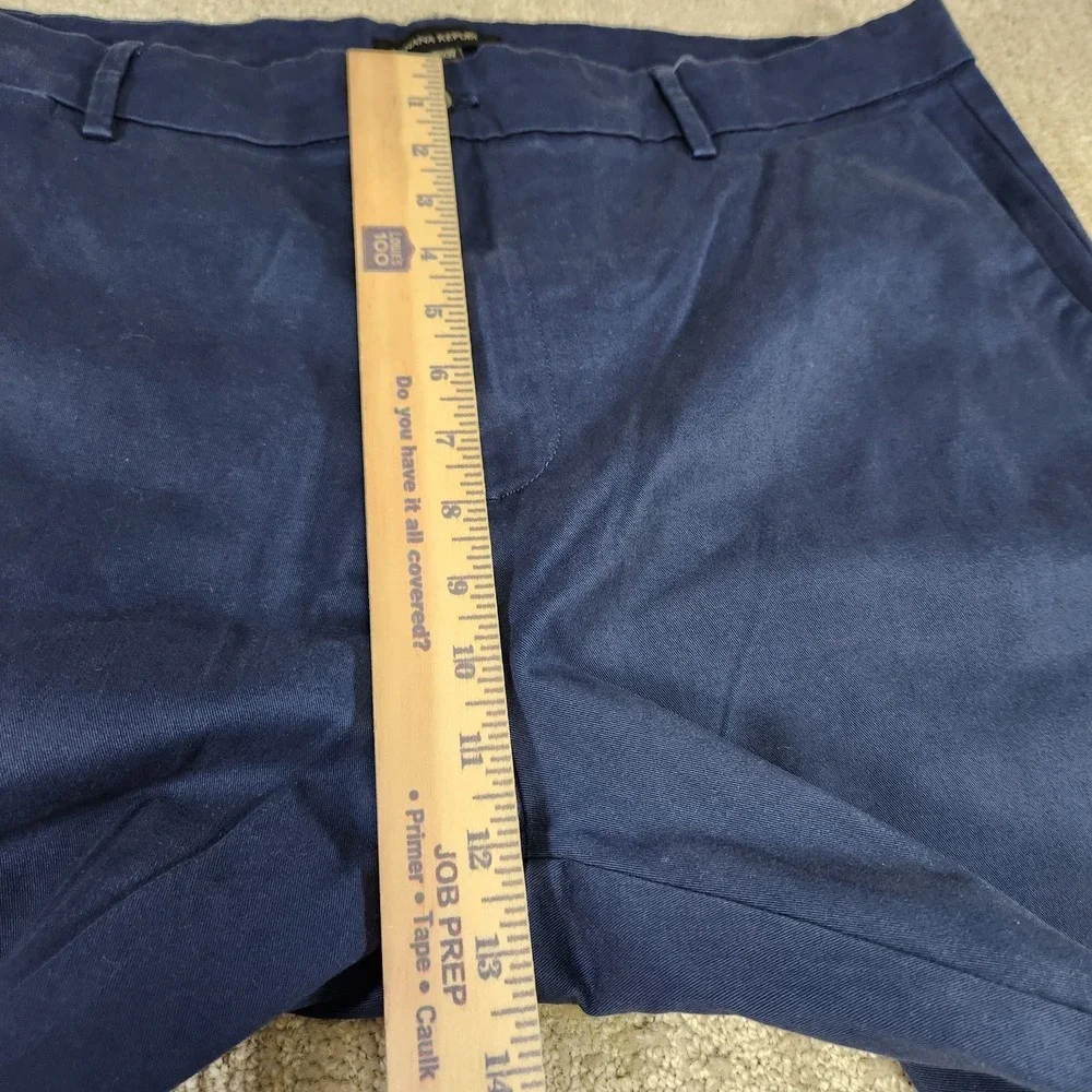 Banana Republic Pants Men 38x32 Blue Cotton Twill Stretch Chino NEW Straight Leg